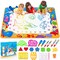 Kids Painting Writing Color Doodle Drawing Mat Toy Bring Magic Pens Educational Toys for Age 2 3 4 5 6 7 Year Old Girls Boys Age Toddler Gift